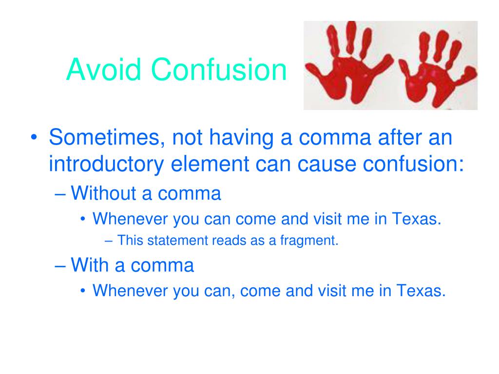 PPT Commas With Introductory Elements PowerPoint Presentation Free Download ID 6545971