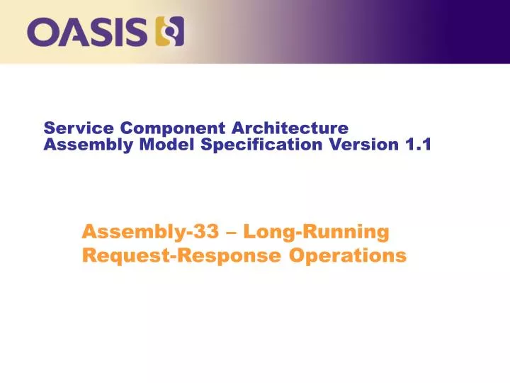 PPT - Service Component Architecture Assembly Model Specification ...
