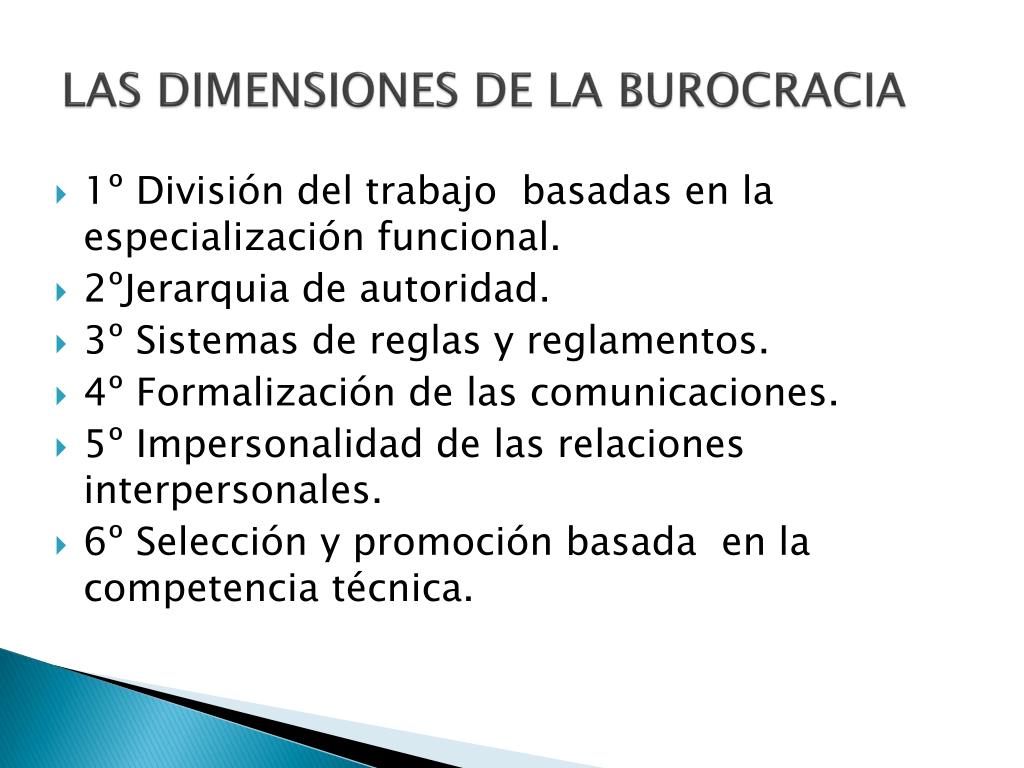 PPT - TEORIA DE LA BUROCRACIA PowerPoint Presentation, free download -  ID:6546776