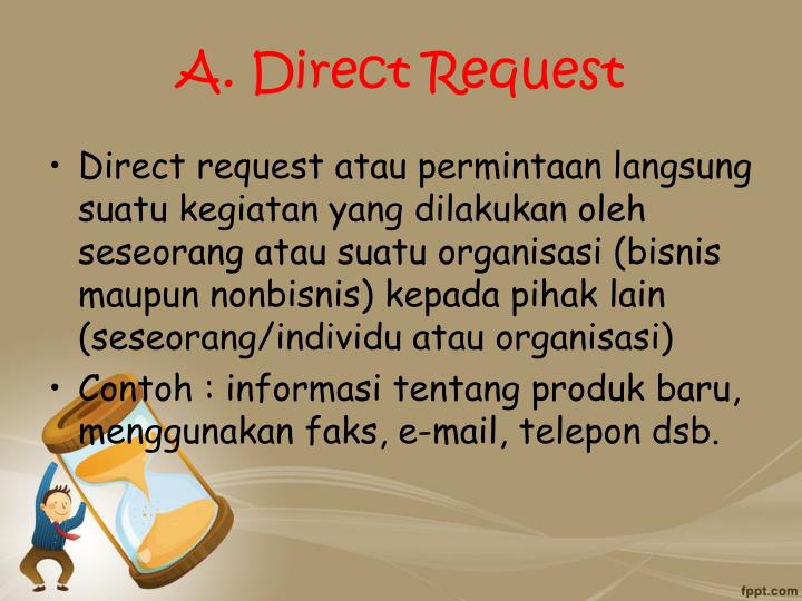 Contoh Surat Bisnis Direct Approach - SuratMenyurat.net