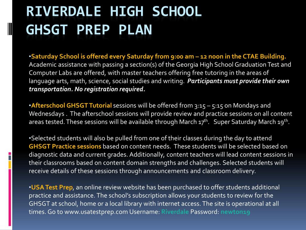 PPT Riverdale High School PowerPoint Presentation, free
