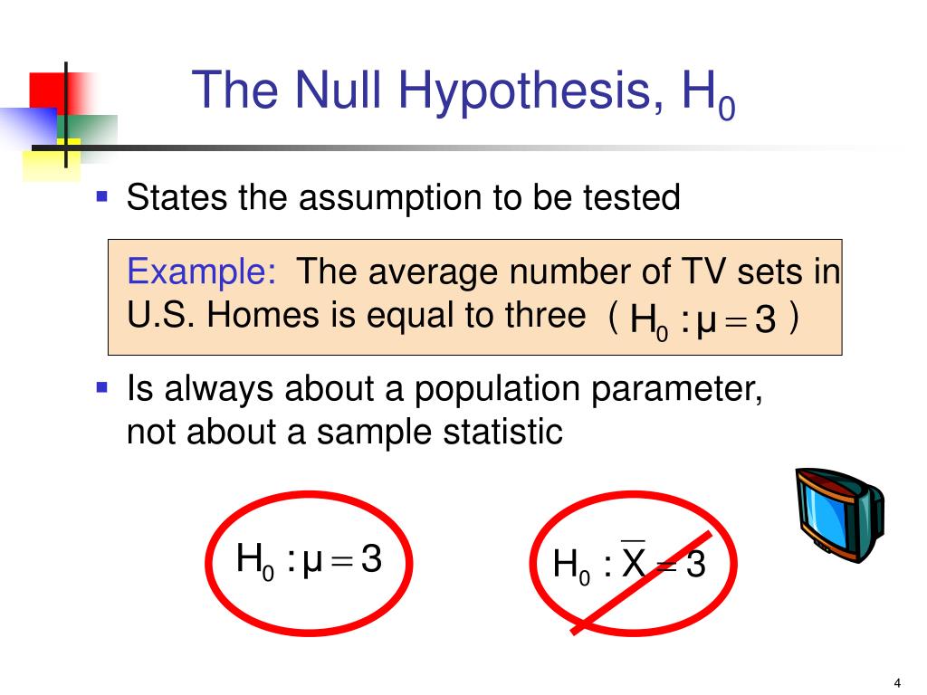 null hypothesis how to calculate