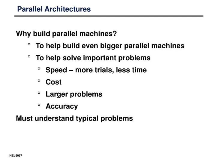 parallel architectures n.