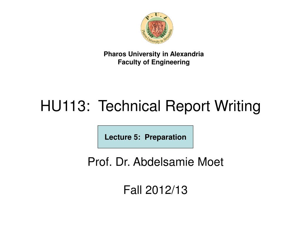 ppt hu113 technical report writing powerpoint presentation id technical report writing ppt