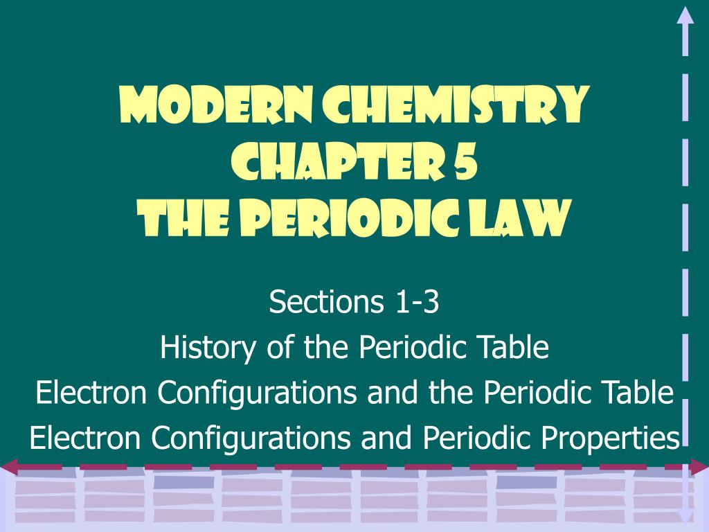 Ppt Modern Chemistry Chapter 5 The