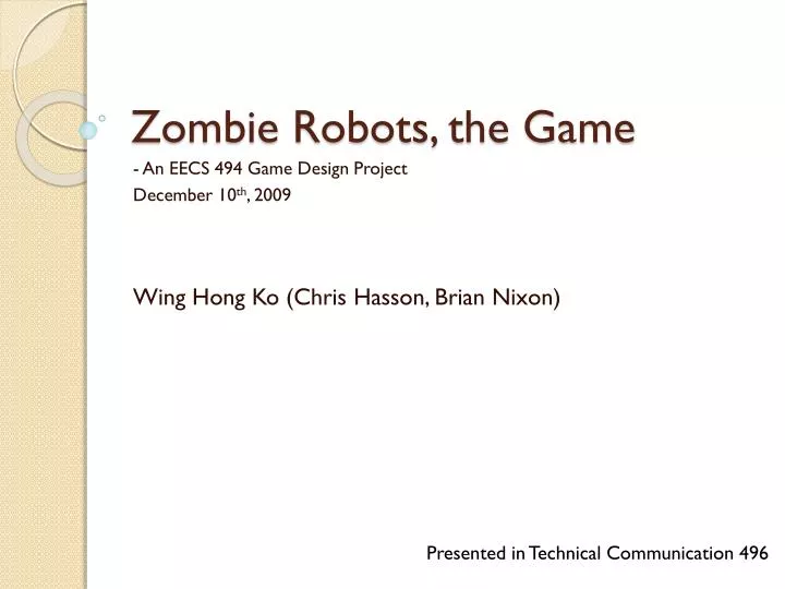 zombie robots the game n.