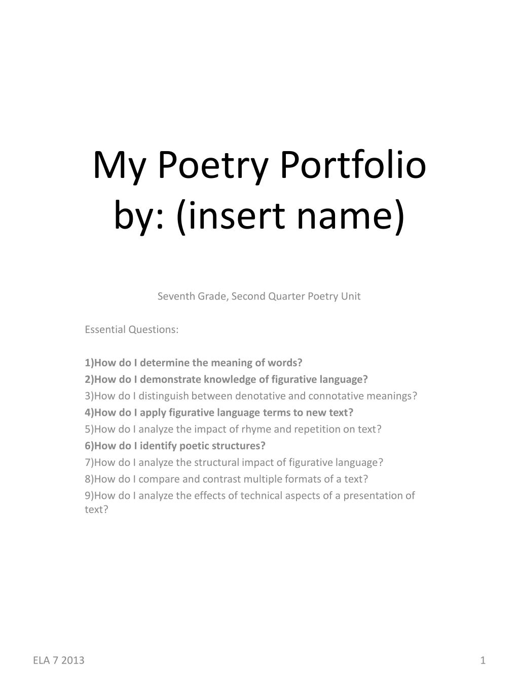 PPT My Poetry Portfolio By insert Name PowerPoint Presentation ppt-my-poetry-portfolio-by-insert-name-powerpoint-presentation