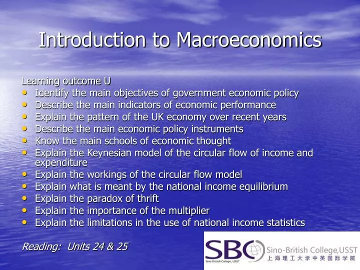 presentation on macroeconomics