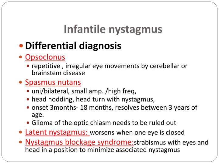 PPT NYSTAGMUS PowerPoint Presentation ID6557095