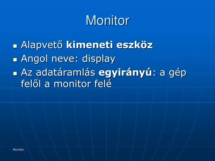 monitor n.