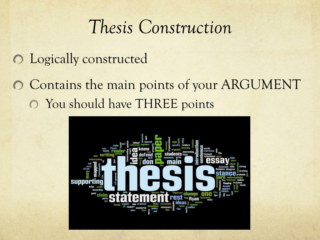 thesis construction