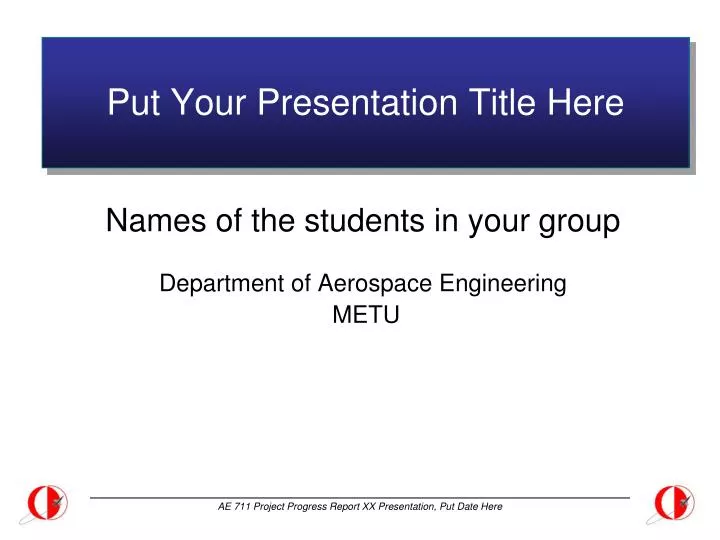put your presentation title here n.