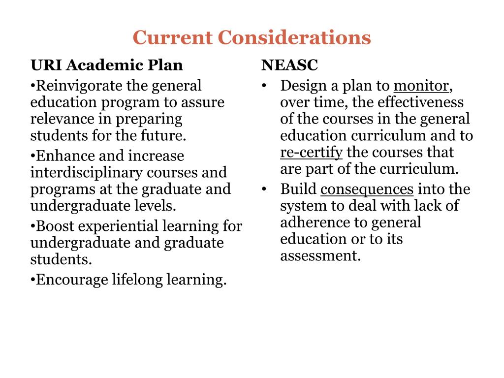 PPT Assessment of URI’s General Education Program PowerPoint