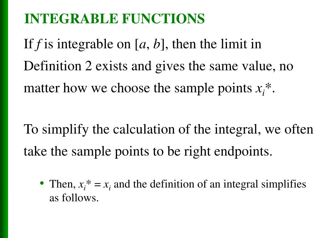 F Is Integrable Then F Is Integrable