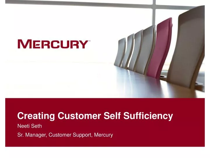 creating customer self sufficiency n.