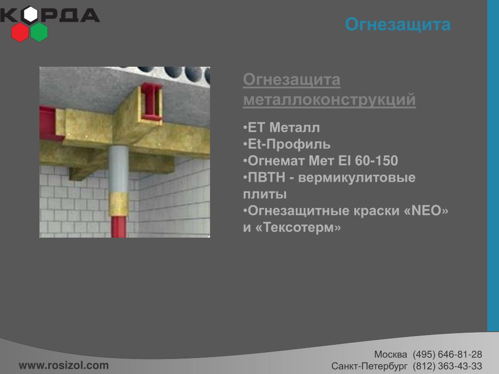 На каком этапе разрабатывается проект огнезащиты металлоконструкций