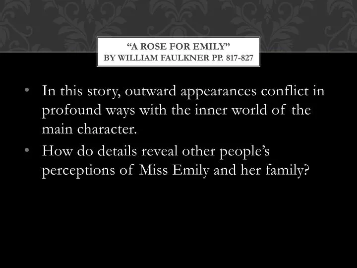 a rose for emily analysis