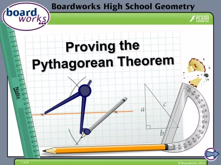 Ppt proving the pythagorean theorem powerpoint presentation free