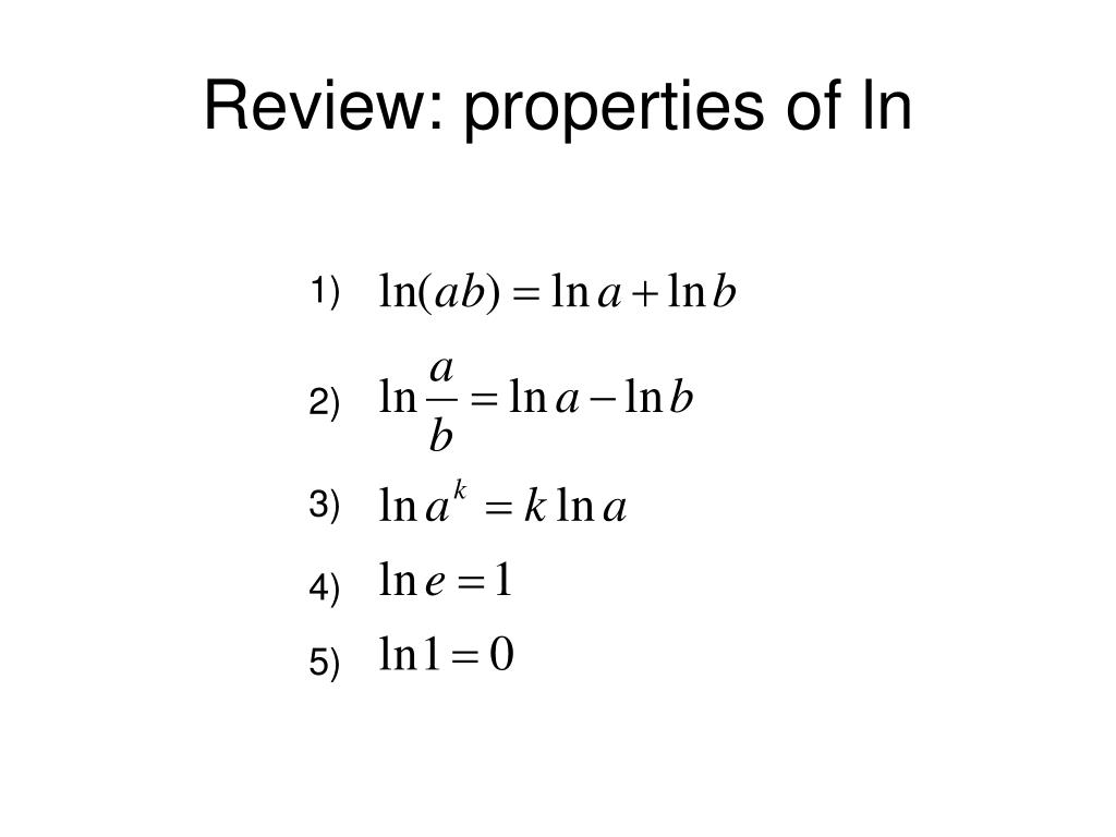 PPT Derivatives of Exponential and Logarithmic Functions PowerPoint