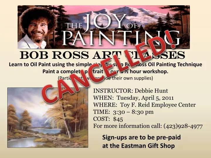 Ppt Bob Ross Art Classes Powerpoint Presentation Id6562330