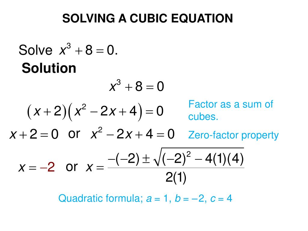 How To Solve A Cubic Equation By Factoring - Tessshebaylo