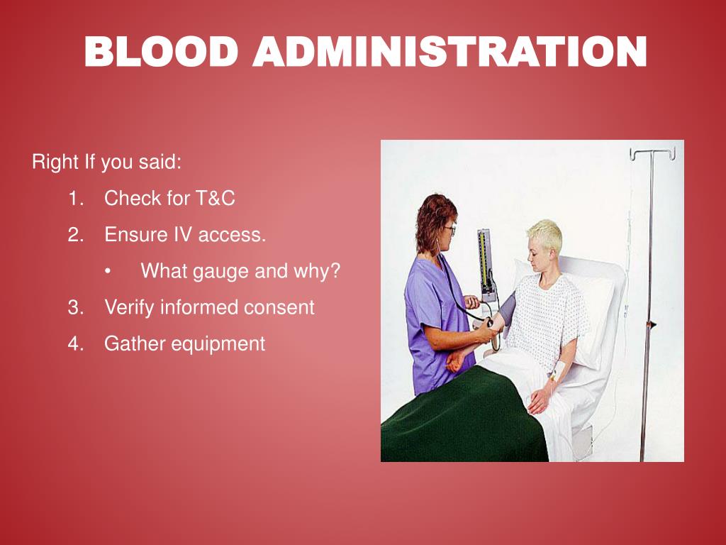 video case study blood administration ati