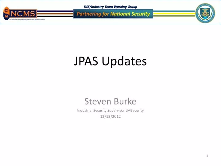 Ppt Jpas Updates Powerpoint Presentation Free Download Id 6565037
