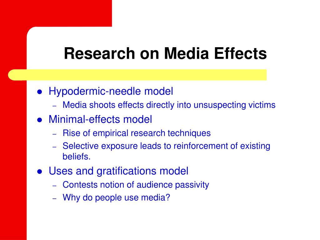 research paper on media effects