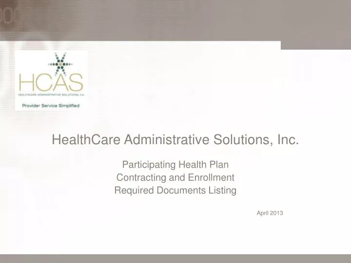 healthcare administrative solutions inc n.