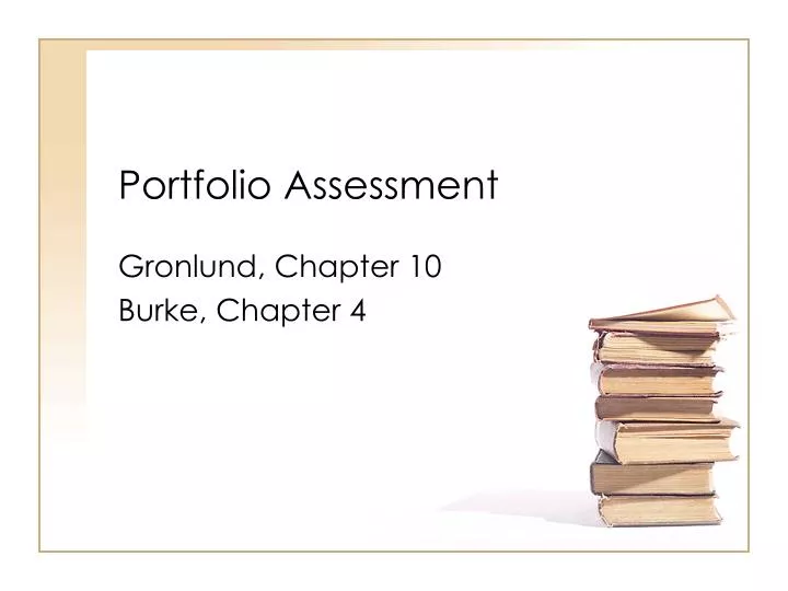 an image of Portfolio Assessment