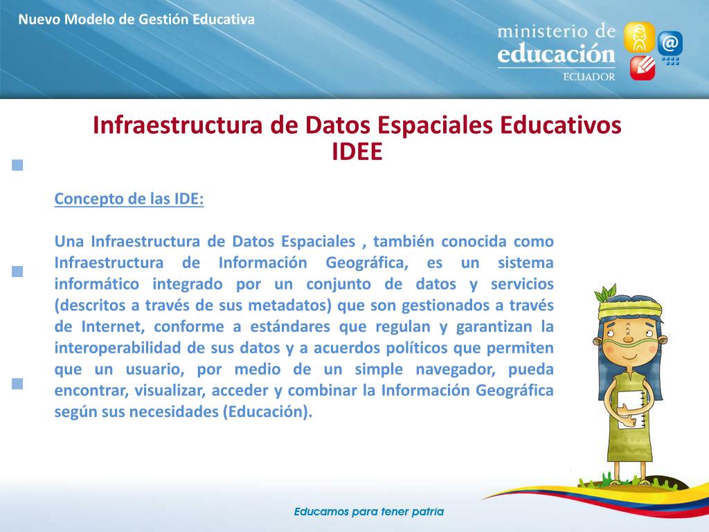 PPT - Presentación de Infraestructura de Datos Espaciales Educativos ...