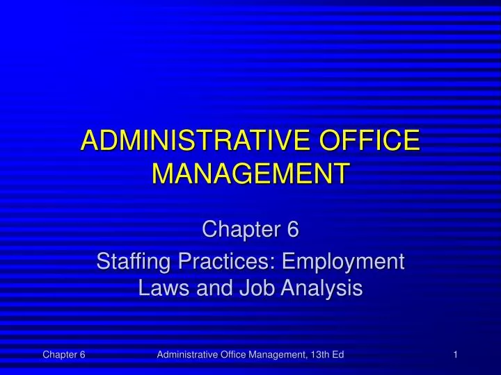 presentation topics for administrative management
