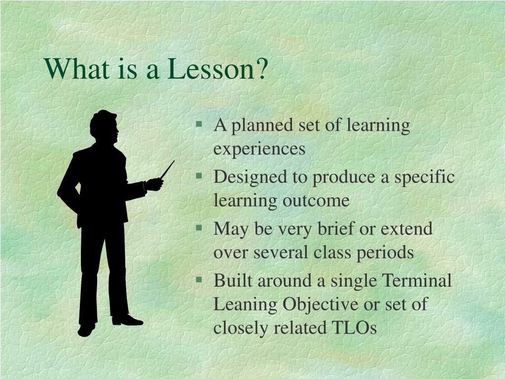 meaning of lesson presentation