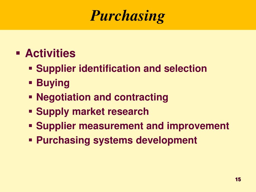 research project topics in purchasing and supplies management