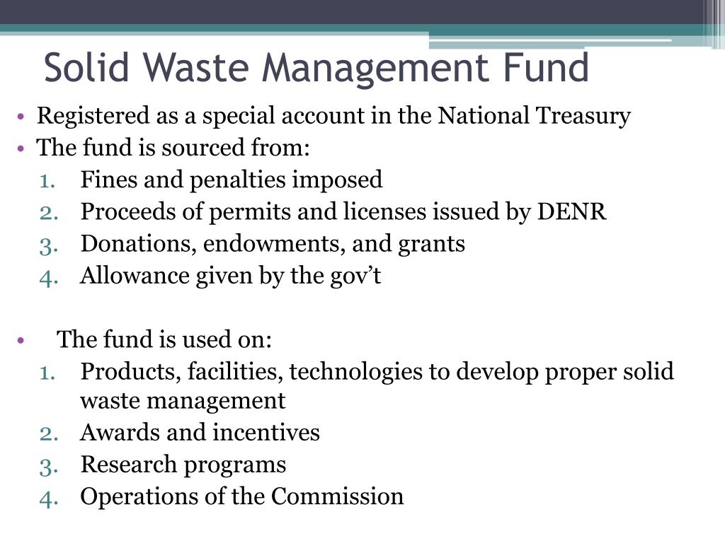 PPT - Ecological Solid Waste Management Act of 2000 RA 9003 PowerPoint