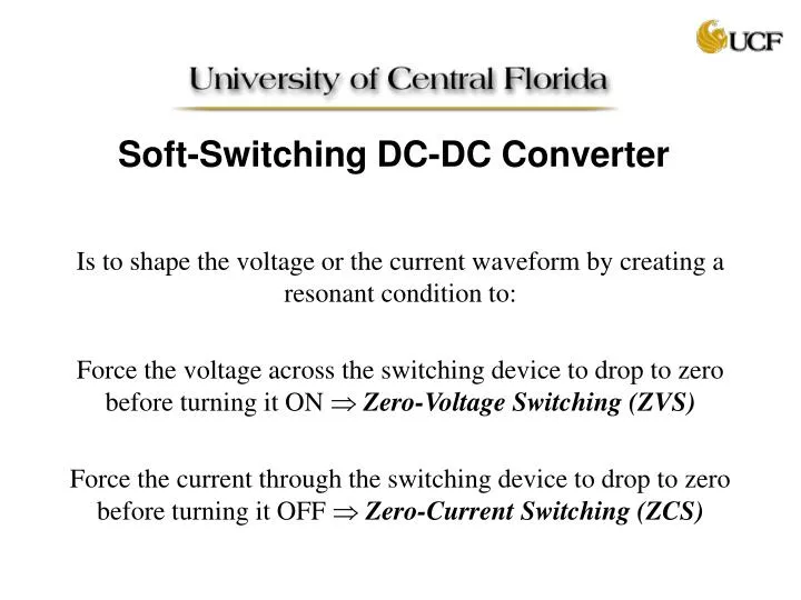 soft switching dc dc converter n.