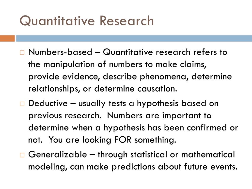 what is concise visual presentation in quantitative research