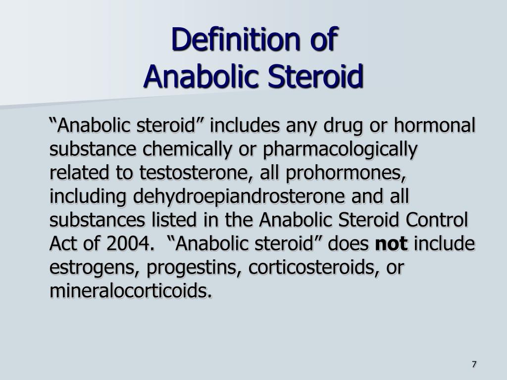 Anabolic Steroids Definition Biology