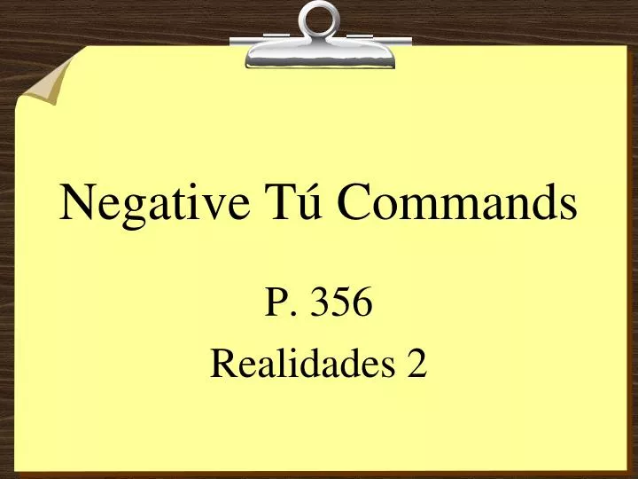 PPT Negative T Commands PowerPoint Presentation Free Download ID 6570296
