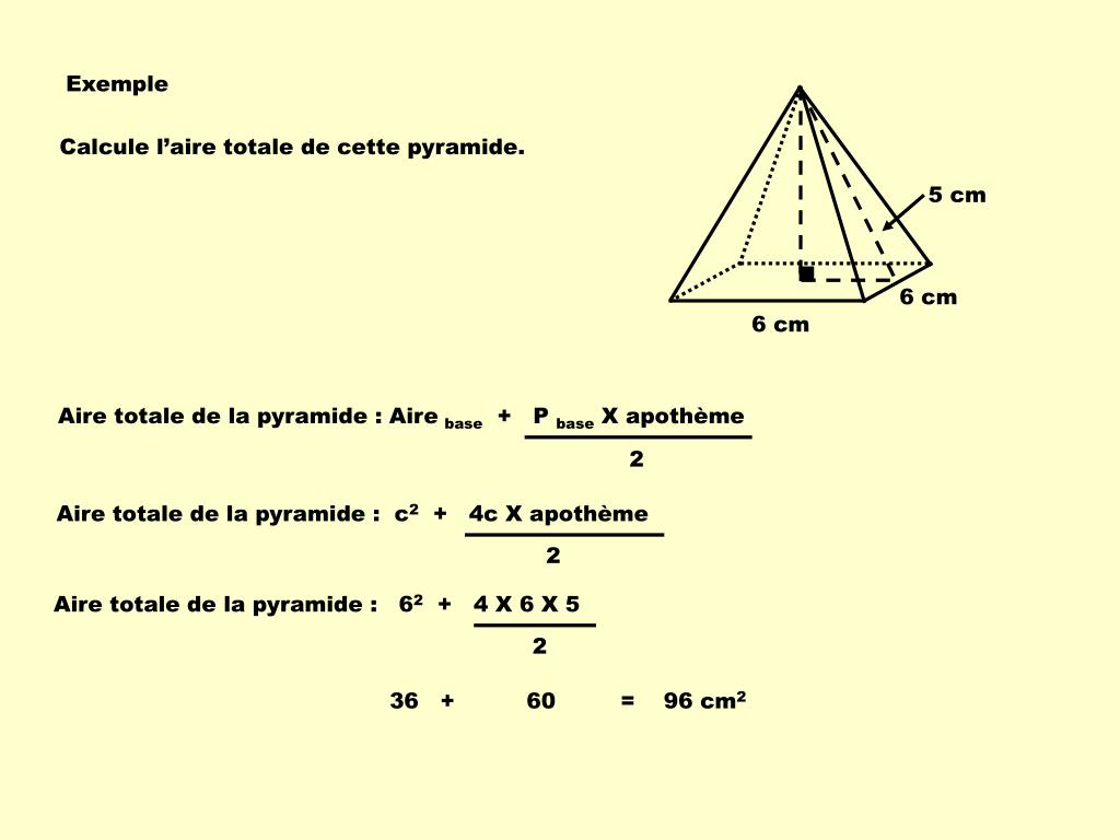 PPT - Formules d'aires des solides PowerPoint Presentation, free download -  ID:6571720