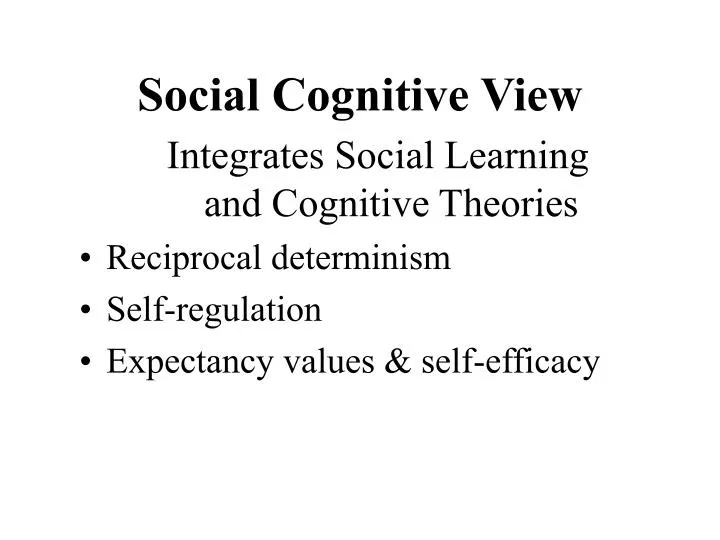 cognitive view of learning