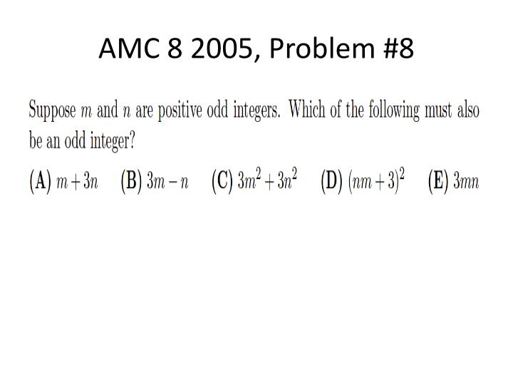 PPT AMC 8 Preparation PowerPoint Presentation ID6572050
