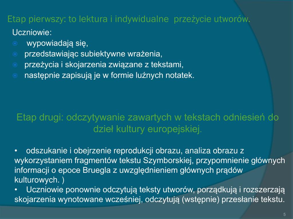 PPT - Metody Analizy I Interpretacji Tekstów Literackich Na Lekcjach ...