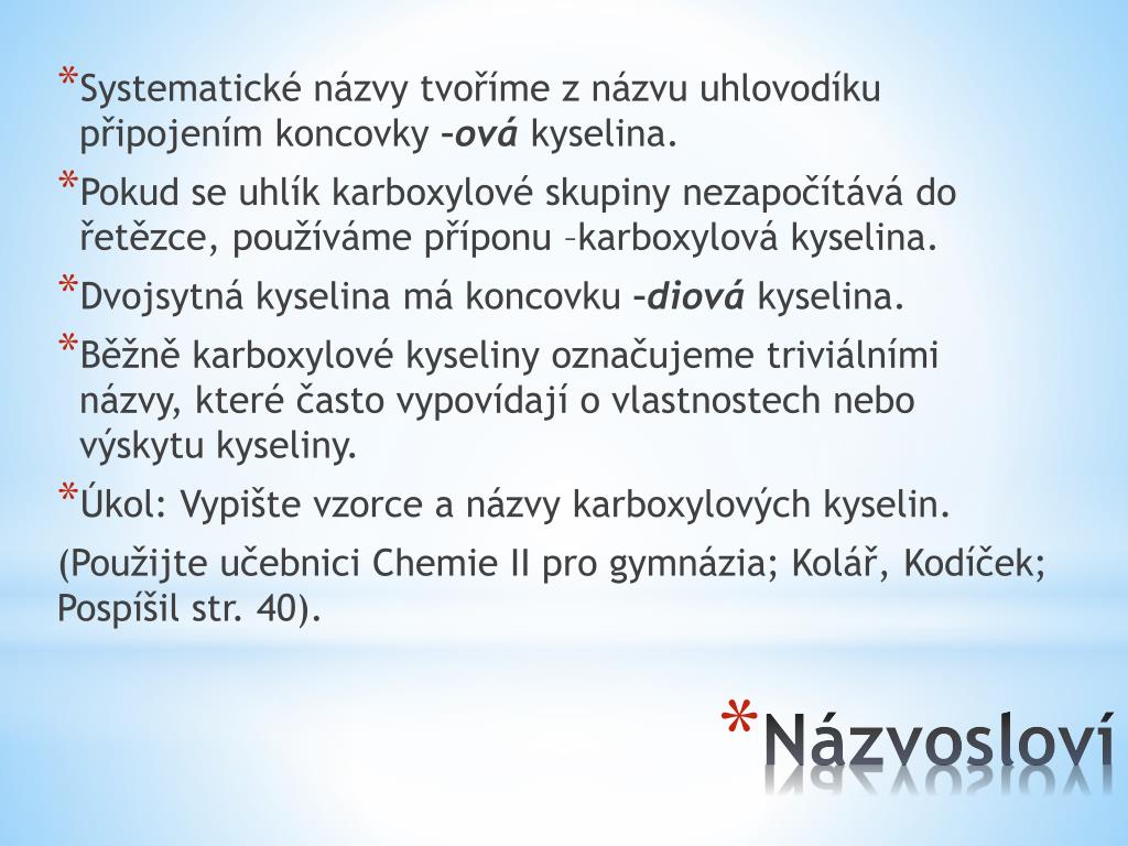 kyselina připojení
