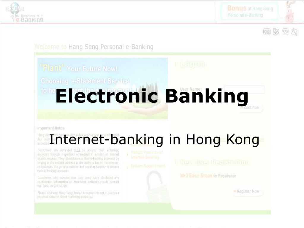 PPT - Electronic Banking PowerPoint Presentation, free download - ID:6575880