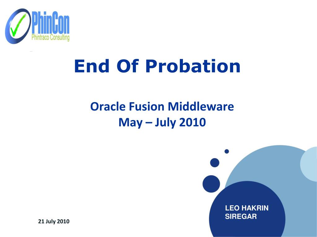 end of probation period presentation