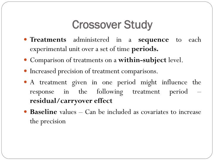 PPT Design and Analysis of Crossover Study Designs PowerPoint