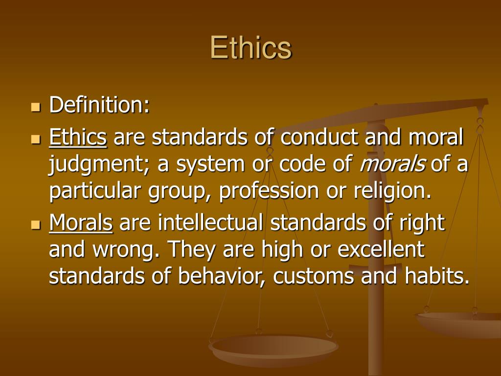 presentation on ethics