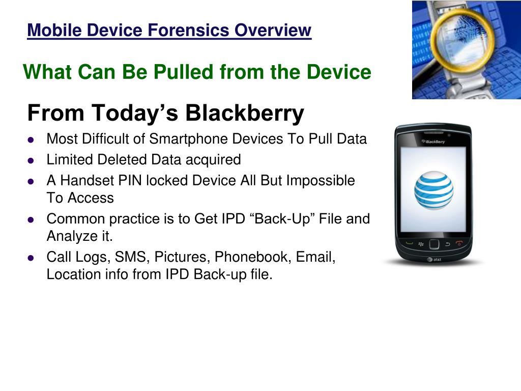 PPT - Mobile Device Forensics An Overview PowerPoint Presentation, Free ...