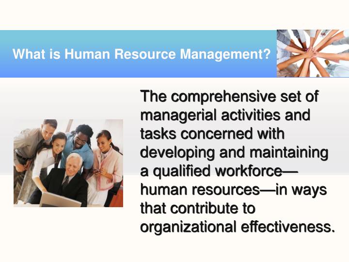 an effectiveness of human resource management an effectiveness of human resource management